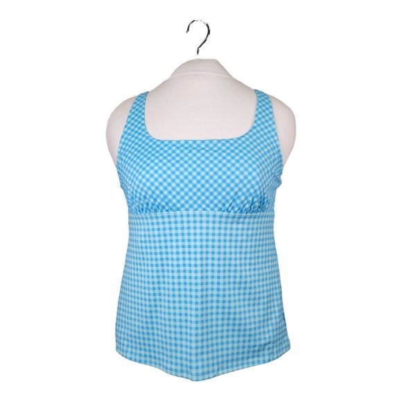 Lands End Tankini Swim Top 18 Square Neck Underwire Bra Tummy Control Swimsuit - Picture 11 of 15